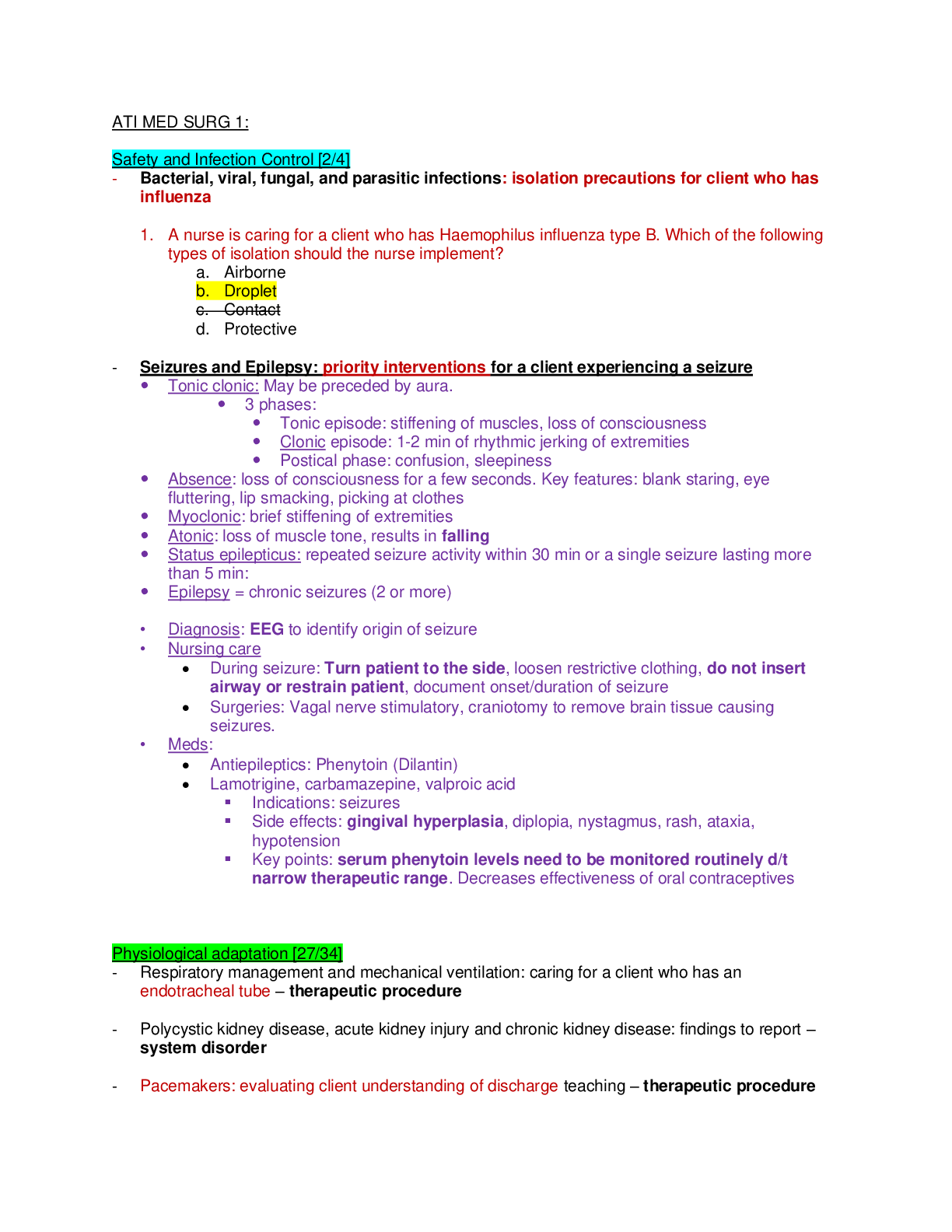 Preview of ATI-Remediation Study Guide and Notes-2021